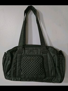 Lug Propeller Duffel Travel Carry All Bag Olive Green Adj Shoulder Strap